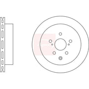 Apec 2 x Vented Rear Brake Discs DSK3270
