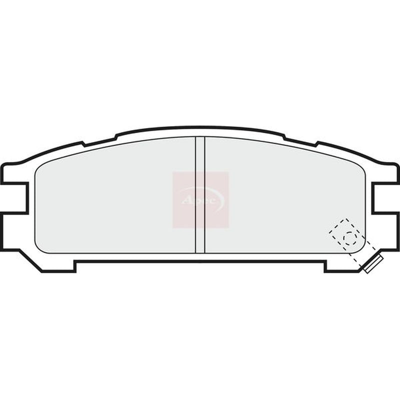 Apec Rear Brake Pad Set PAD748