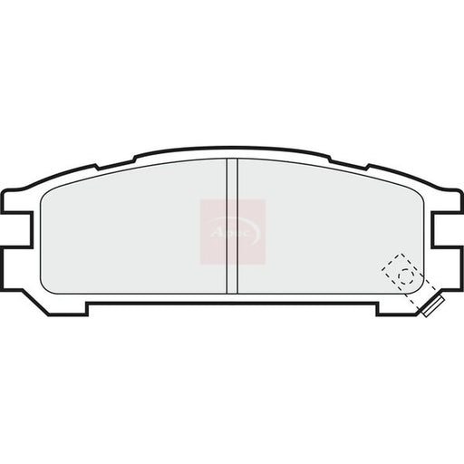 Apec Rear Brake Pad Set PAD748