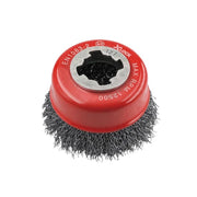 Faithfull X-LOCK Wire Cup Brush 75mm M14x2, 0.30mm Steel Wire - FAIWBC75XL