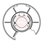 Apec Brake Disc Splash Guard Rear Left ASG1081