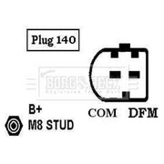 Borg & Beck Car Alternator 12V BBA2982