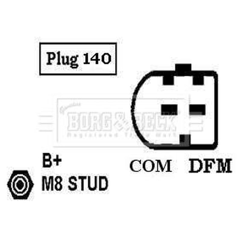 Borg & Beck Car Alternator 12V BBA2421