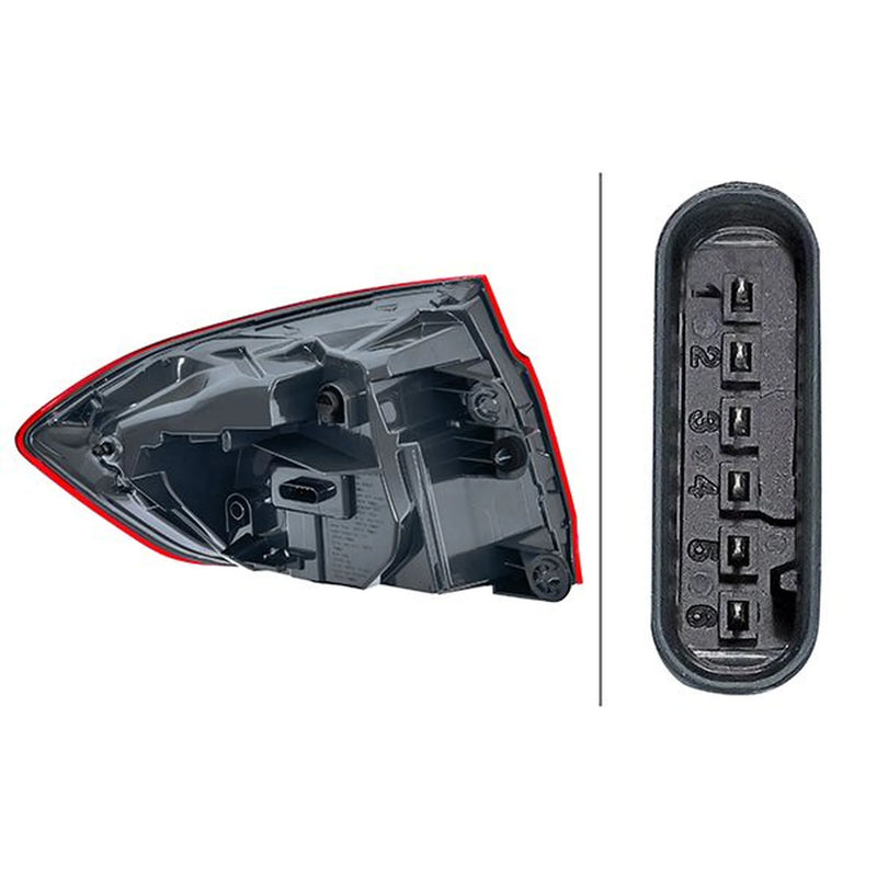 Hella Tail Light / Lamp LED Right 2SD 012 147-321