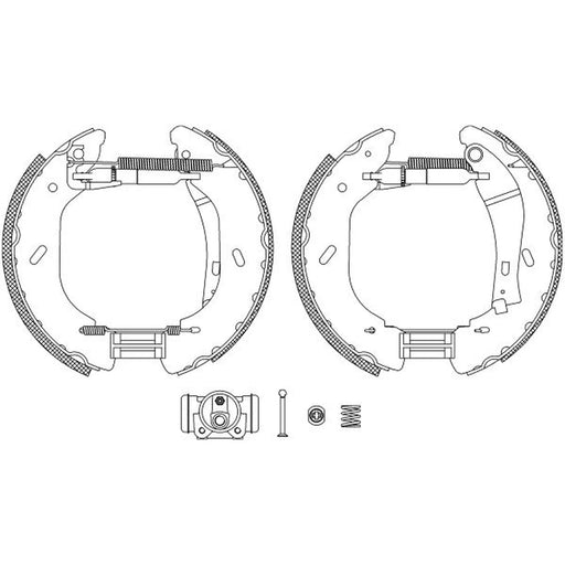 Mintex Brake Shoe Set Axle Kit MSP284