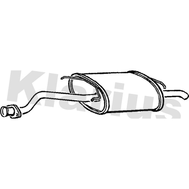 Klarius Box With Tail Pipe Rear RR206Q