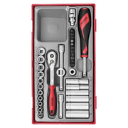 Teng Tools Socket Set 1/4" Drive TT1 35 Pieces