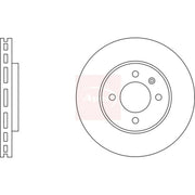 Apec 2 x Vented Front Brake Discs DSK2187