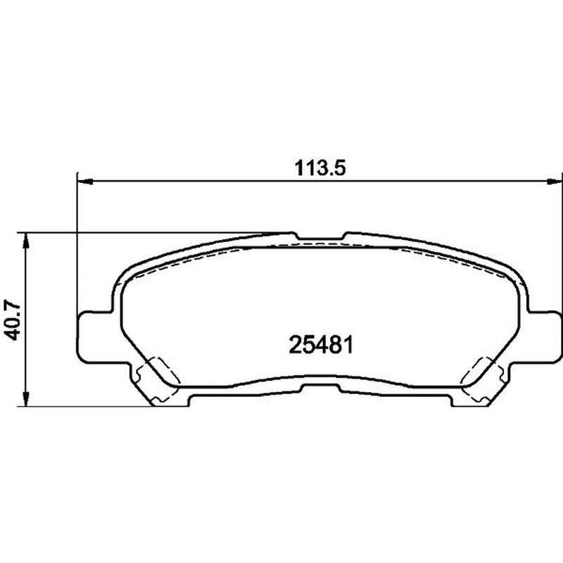 DON Brake Pad Set PCP1484
