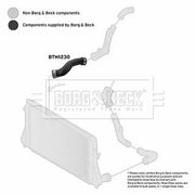 Borg & Beck Intercooler Turbo Charge Air Hose BTH1230