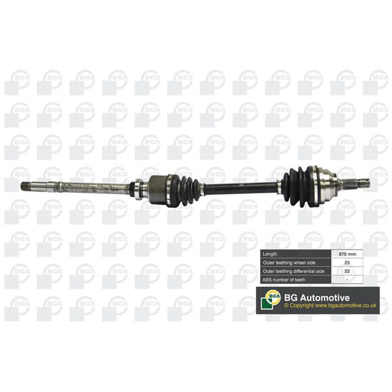 BGA CV Drive Shaft Driveshaft Front Right DS1408R