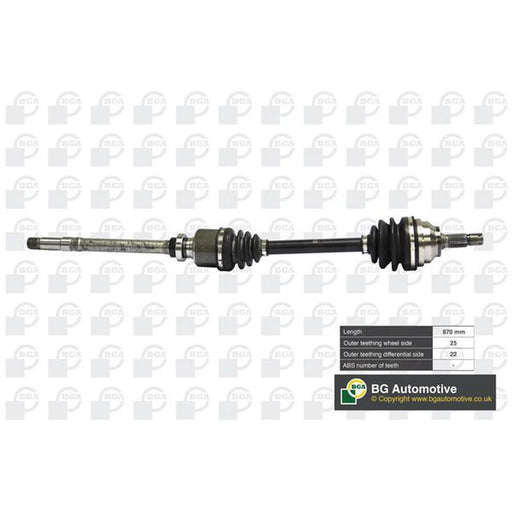 BGA CV Drive Shaft Driveshaft Front Right DS1408R