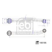 Febi Control/Trailing Arm Front 180186