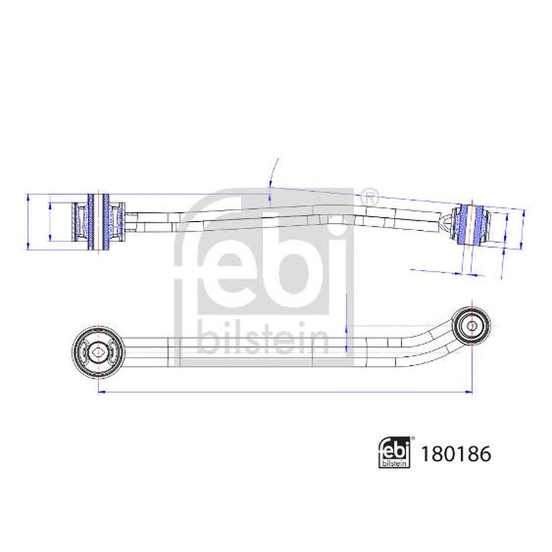 Febi Control/Trailing Arm Front 180186