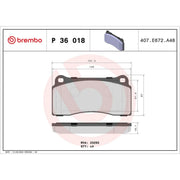 Brembo 4 x Front Brake Pad Set P36018