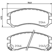 Mintex Front Brake Pad Set MDB1408