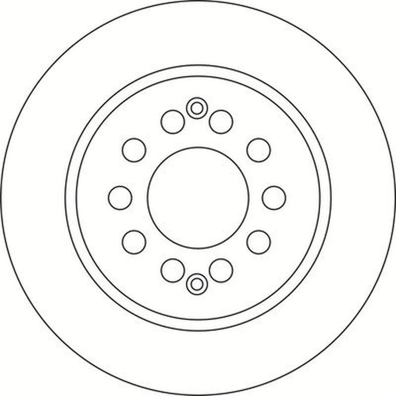 Abtex 2 x Solid Rear Brake Discs BD2193S