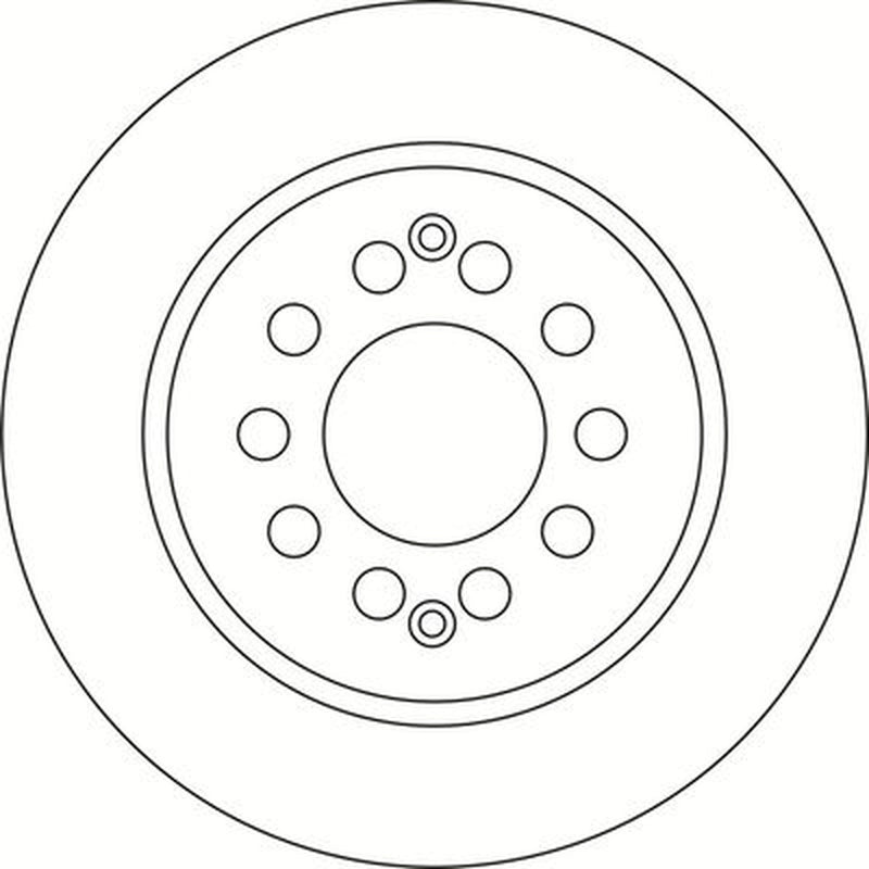 Abtex 2 x Solid Rear Brake Discs BD2193S
