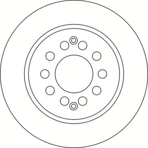 Abtex 2 x Solid Rear Brake Discs BD2193S