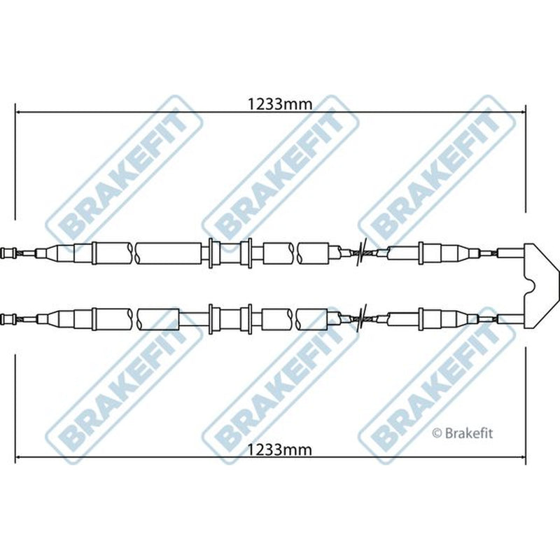 Apec Handbrake Cable Centre BBC3461