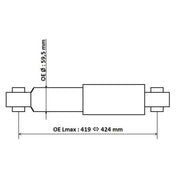 KYB Shock Absorber Damper Strut Rear 3450001