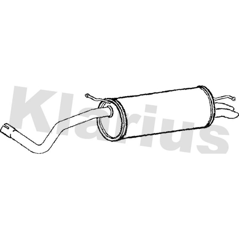 Klarius Box With Tail Pipe Rear SE183C