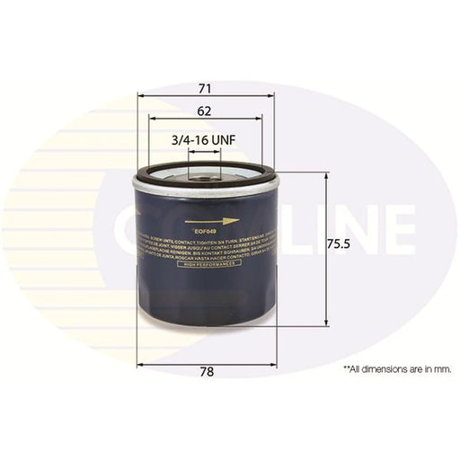 Comline Engine Oil Filter EOF049