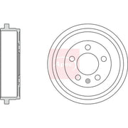 Apec Brake Drum Assembly Rear DRM9936