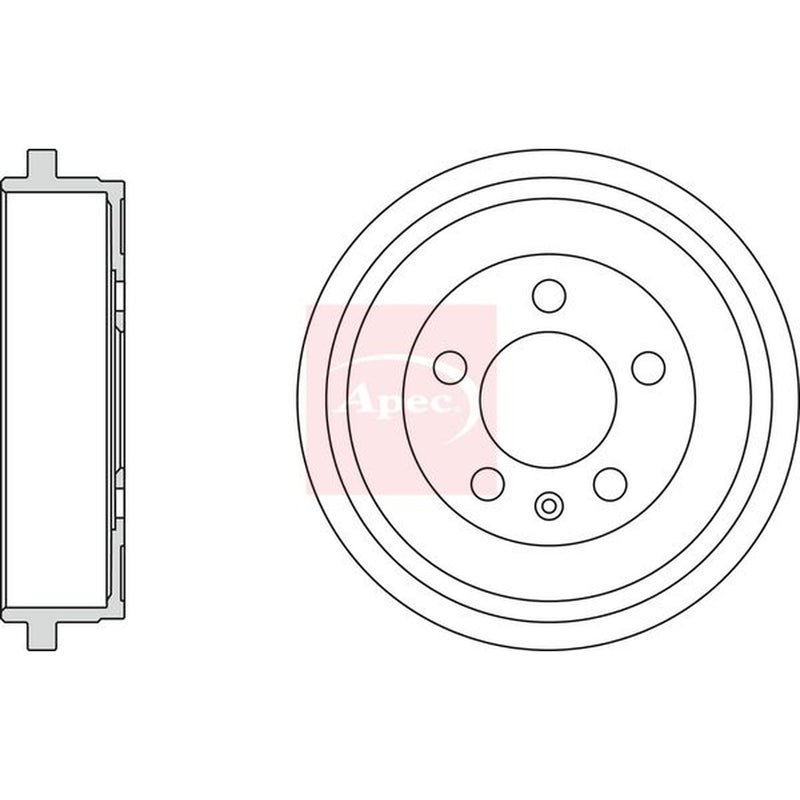 Apec Brake Drum Assembly Rear DRM9531