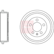 Apec Brake Drum Assembly Rear DRM9531
