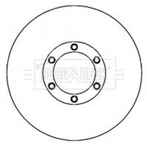 Borg & Beck 2 x Vented Front Brake Discs BBD4750