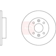 Apec 2 x Solid Front Brake Discs DSK179