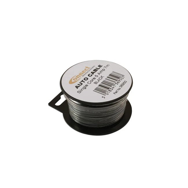Connect Black Single Core Auto Cable 9/0.30 7m - CPL