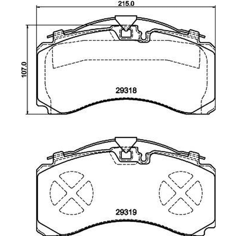 Textar Brake Pad Set 2931801