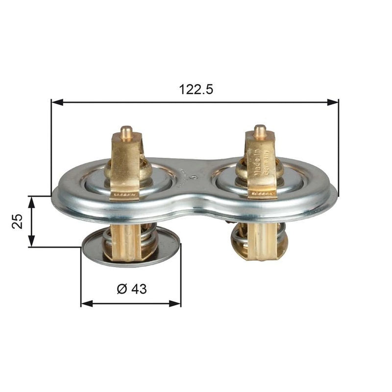 Gates Thermostat,Coolant outer TH52180/87G1