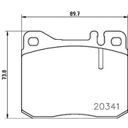 DON Front Brake Pad Set PCP1432