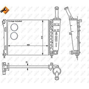 NRF Engine Radiator 53526