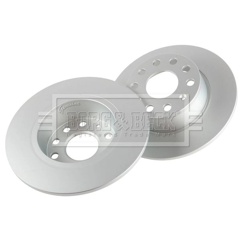 Borg & Beck 2 x Solid Rear Brake Discs BBD5526