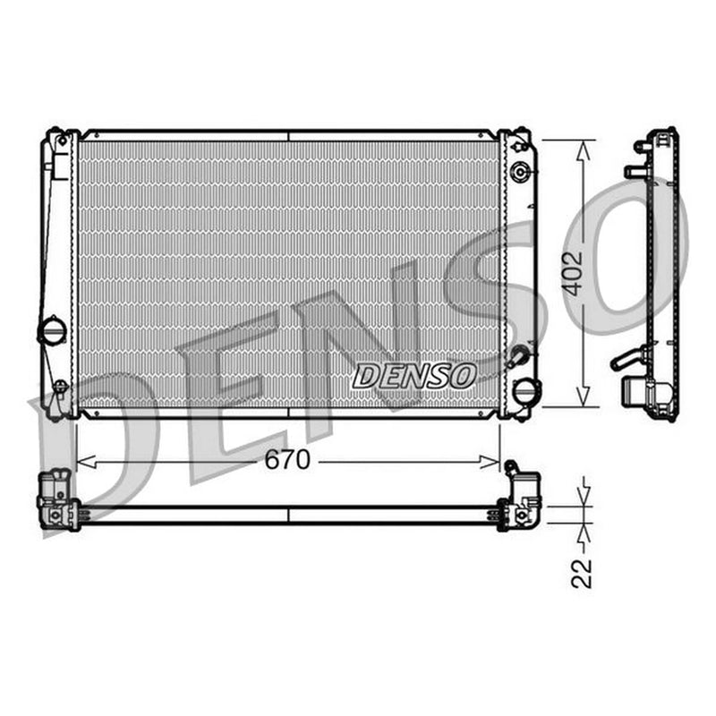 Denso Engine Radiator DRM50052