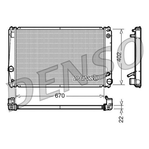 Denso Engine Radiator DRM50052