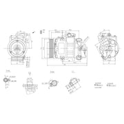 Hella Air Conditioning Compressor 8FK 366 201-811