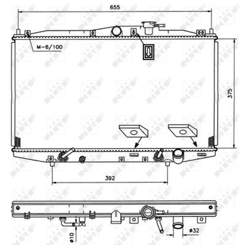 NRF Engine Radiator 53509