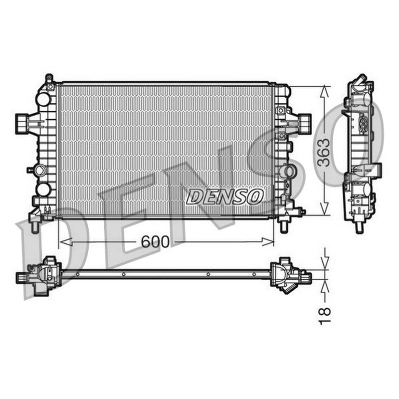 Denso Engine Radiator DRM20103