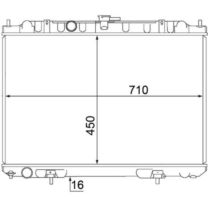 Mahle Engine Radiator CR 1490 000S