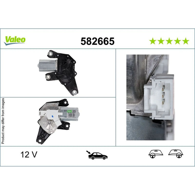 Valeo Front/Rear Wiper Motor Rear 582665
