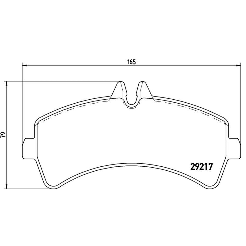 Brembo 4 x Rear Brake Pad Set P50060