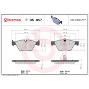 Brembo 4 x Front Brake Pad Set P06057