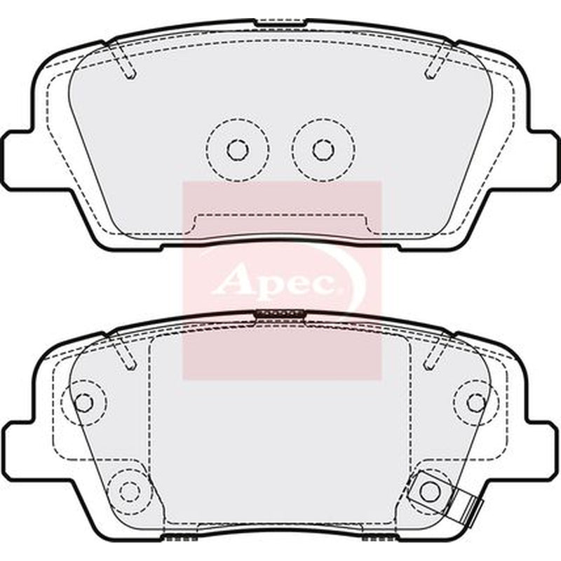 Apec Rear Brake Pad Set PAD2092