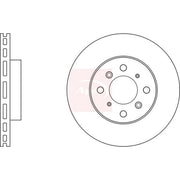 Apec 2 x Vented Front Brake Discs DSK3068
