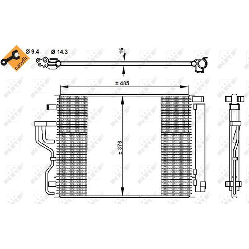 NRF Air Conditioning Condenser 350334